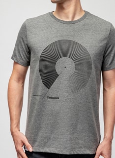 Technics T-Shirt in Grey